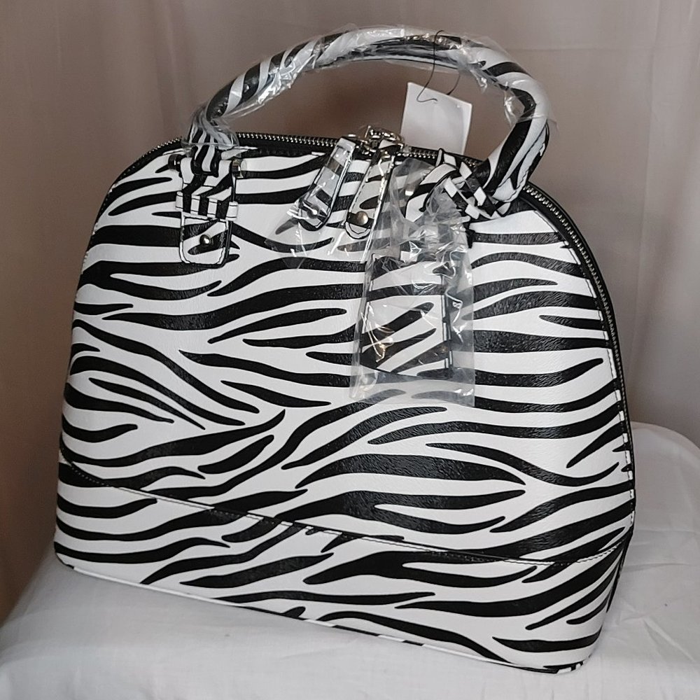 Zebra Dome Satchel - Picture 2 of 3